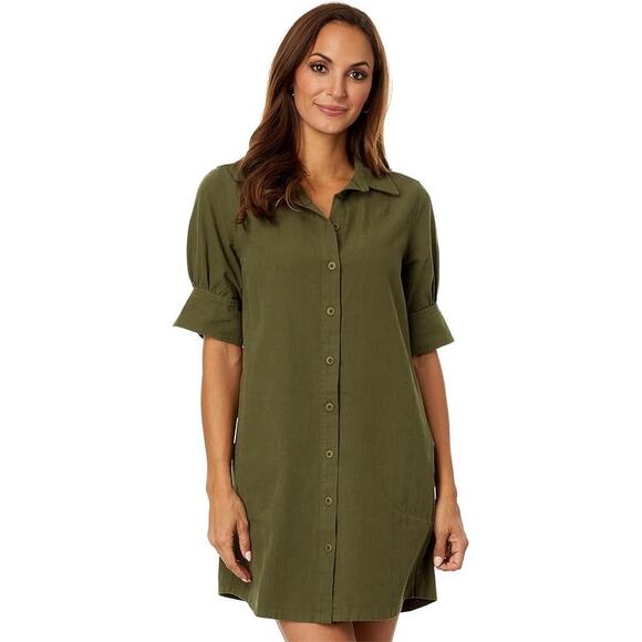 Lilla P Dresses & Skirts - Lilla P Green Button Up Dress size S
